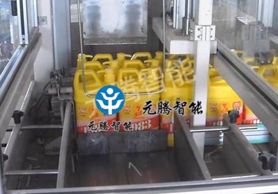 洗涤灵大桶跌落装箱