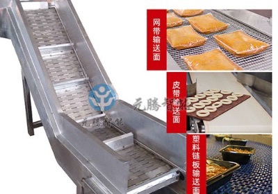 爬坡链板输送机